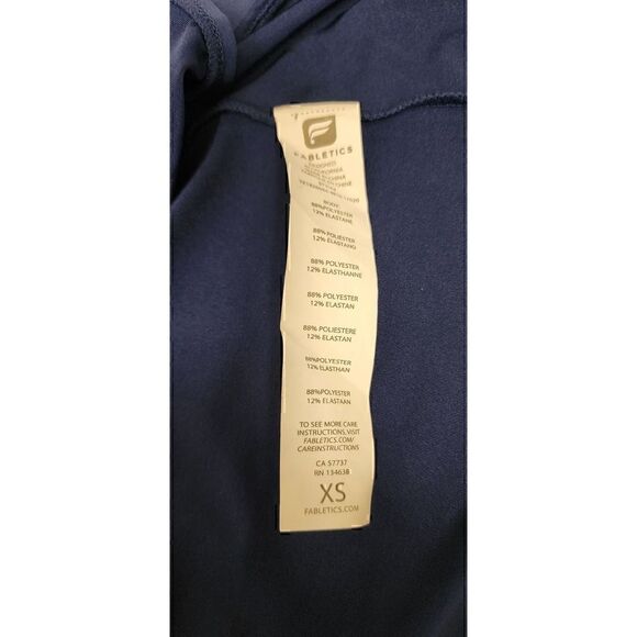 Fabletics Chiara Tank Blue Halter Neck Peekaboo Detail in Front Back Cow… - Picture 5 of 6